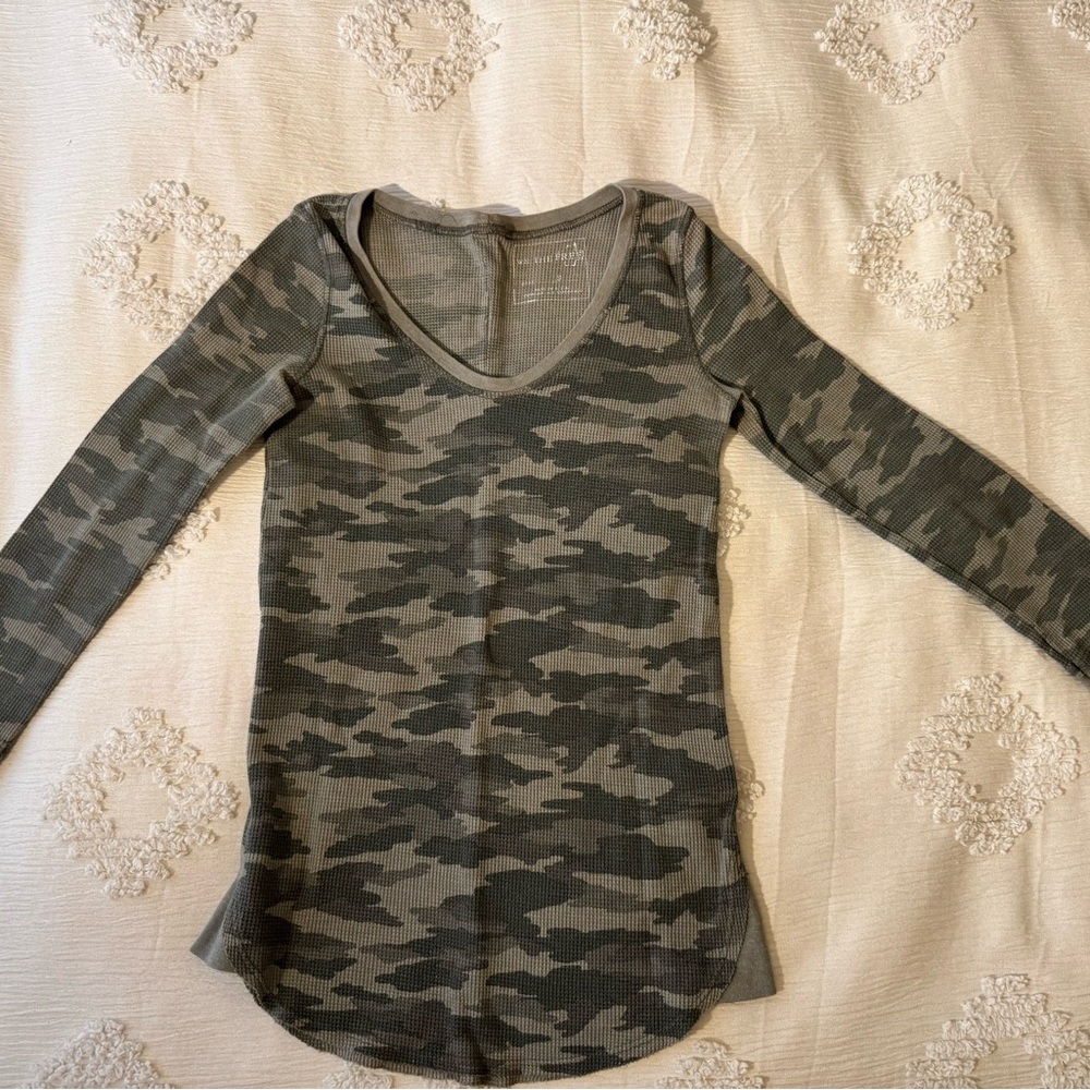 We The Free Camo Long Sleeve Women's Top